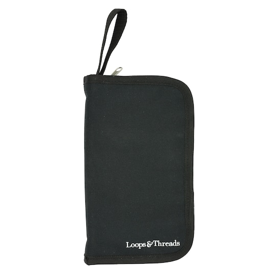 6 Pack: Black Crochet Hook Case by Loops & Threads®